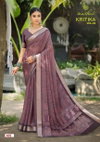Kritika Vol 4 By Kashvi Dull Moss Kasab Wholesale Daily Wear Saree Suppliers In Mumbai
